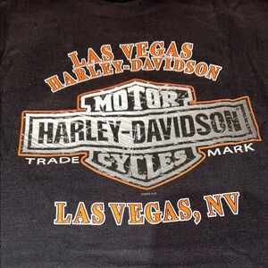 Harley-Davidson Black Tee with Orange Logo